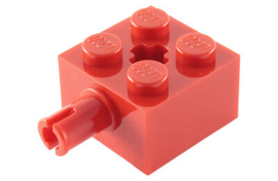 LEGO kocka módosított, 2 x 2 keréktartó csatlakozóval