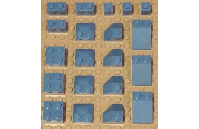 LEGO Kocka csomag - vegyes alkatrészek, 17 - CSOMAG ÁR