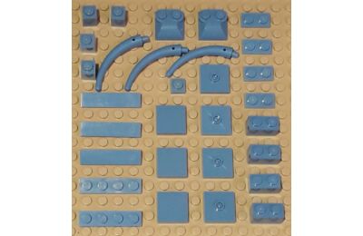 LEGO Kocka csomag - vegyes alkatrészek, 18 - CSOMAG ÁR