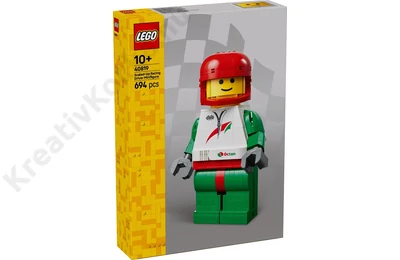 Nagy méretű autóversenyző minifigura