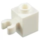 LEGO kocka, módosított, 1 x 1, vízszintes O csatlakozóval, típus 2